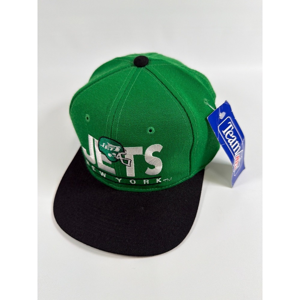 Vintage New York Jets Hat Snapback Green Team NFL Cap DPM NWT Made in Korea